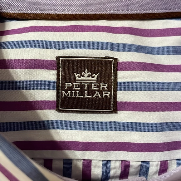 Peter Millar Dress Shirt 15.5/39cm Mens - Picture 2 of 8